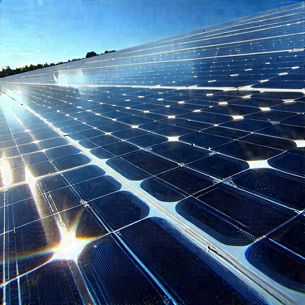 Solar Panel With Laser Scanning With Large Solar