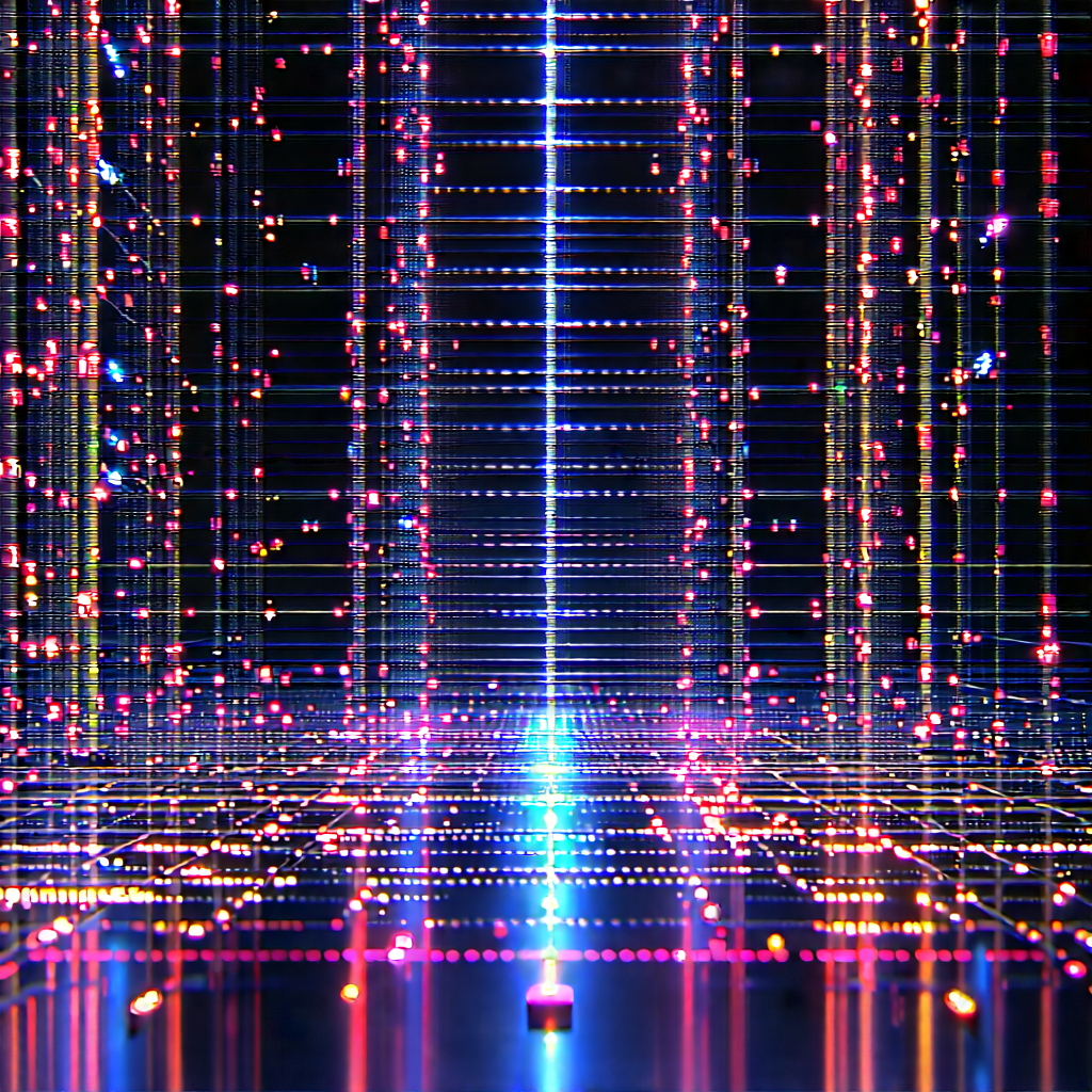 Close-up of sensor array