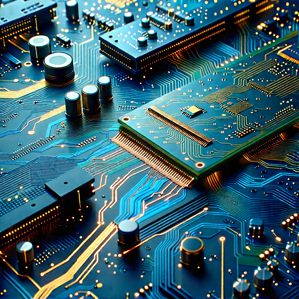 Circuit board with data streams