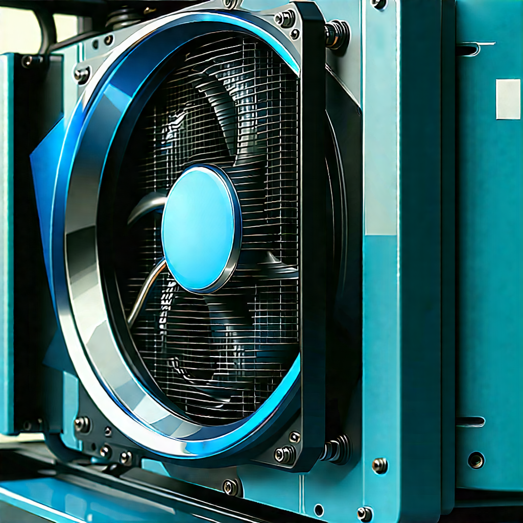 Close-up of cooling system