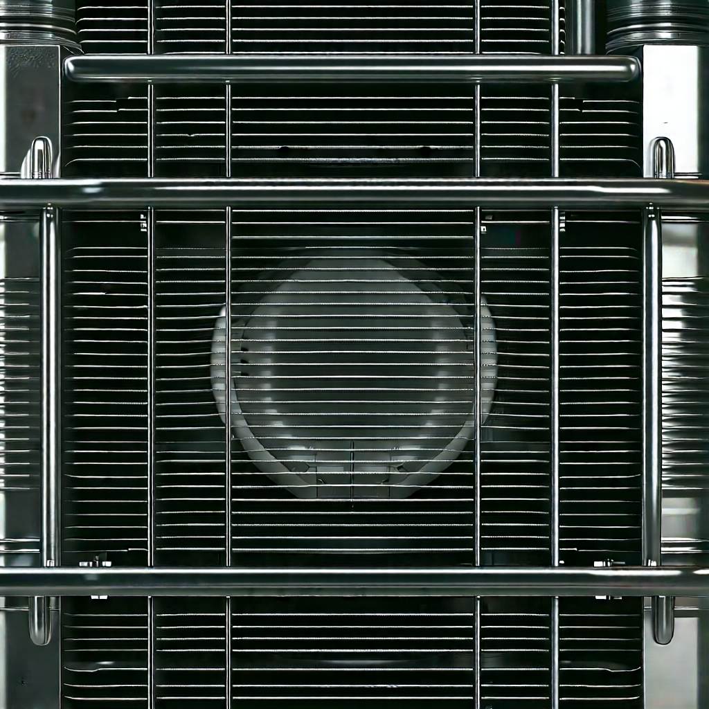 Close-up of cooling system