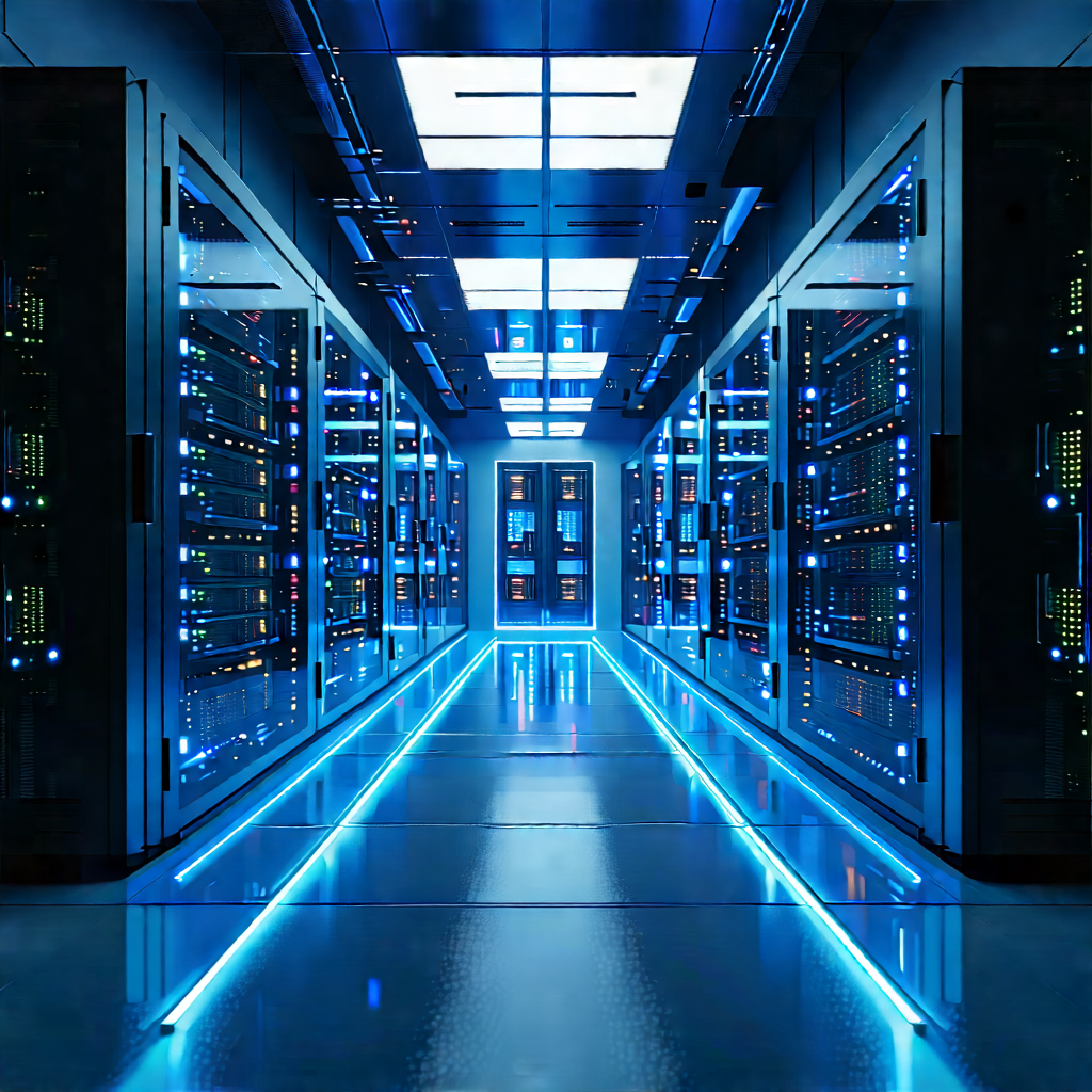 Futuristic server room