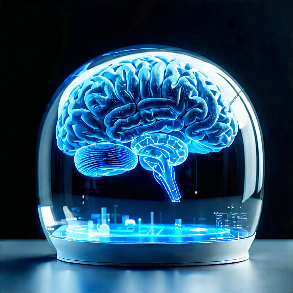 Innovative Medical Technology Design With Blue White