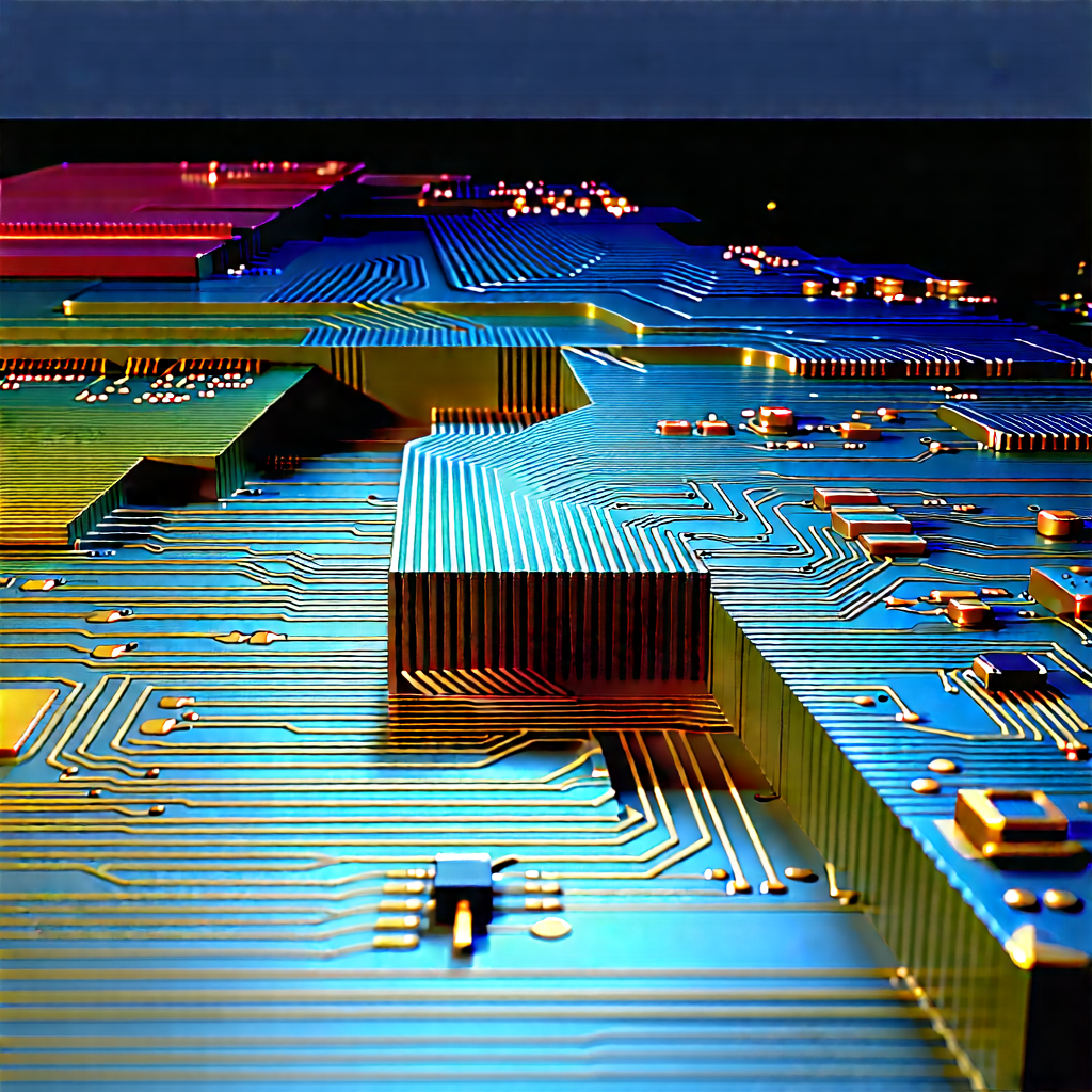 Close-up of electronic circuit