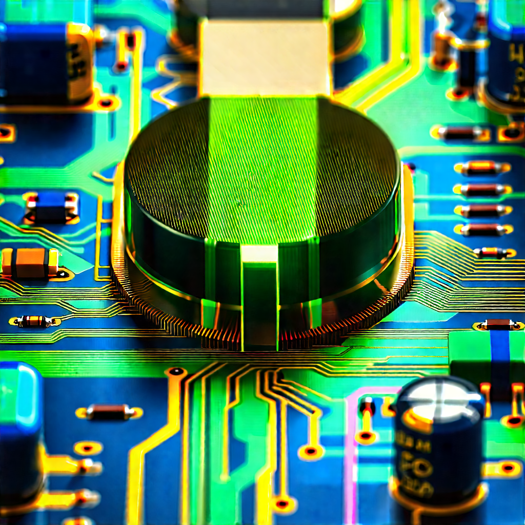 Close-up of electronic circuit