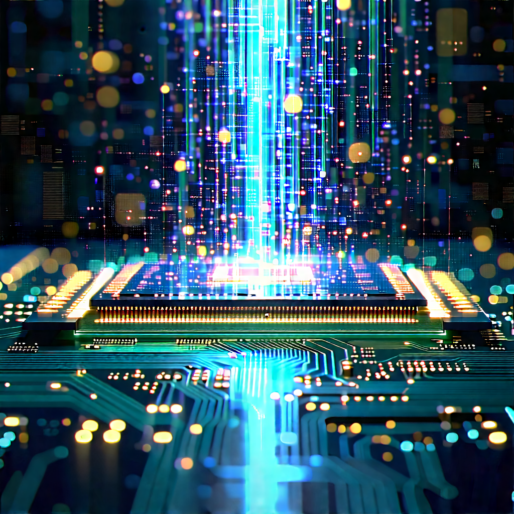 Circuit board with data streams