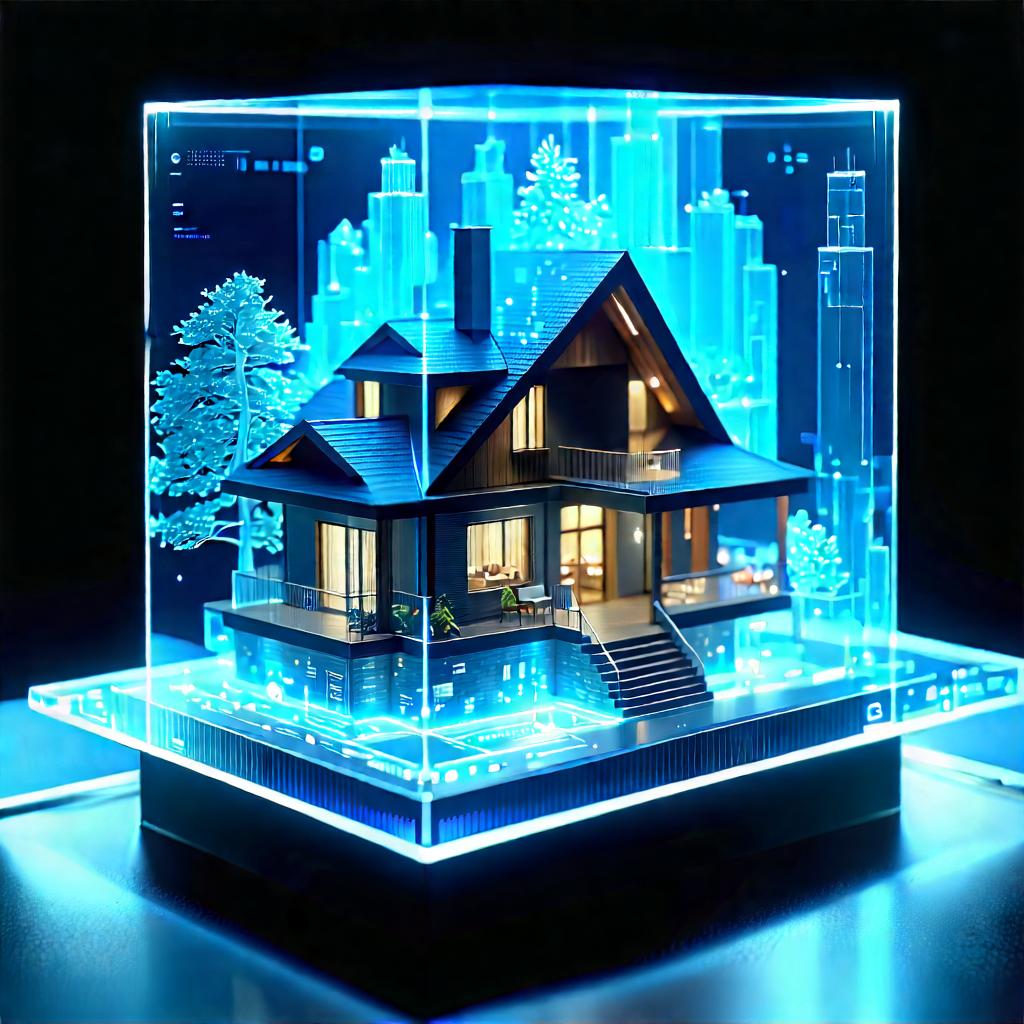 Smart Home Device With Holographic Display With Three-dimensional Model