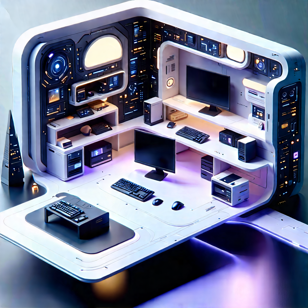 Futuristic Tech Startup Office With Image, There