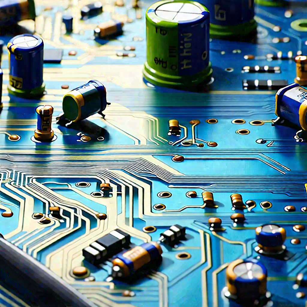 Close-up of electronic circuit