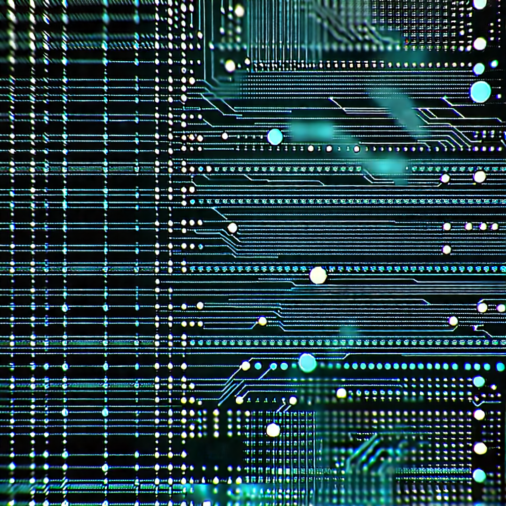 Close-up of sensor array