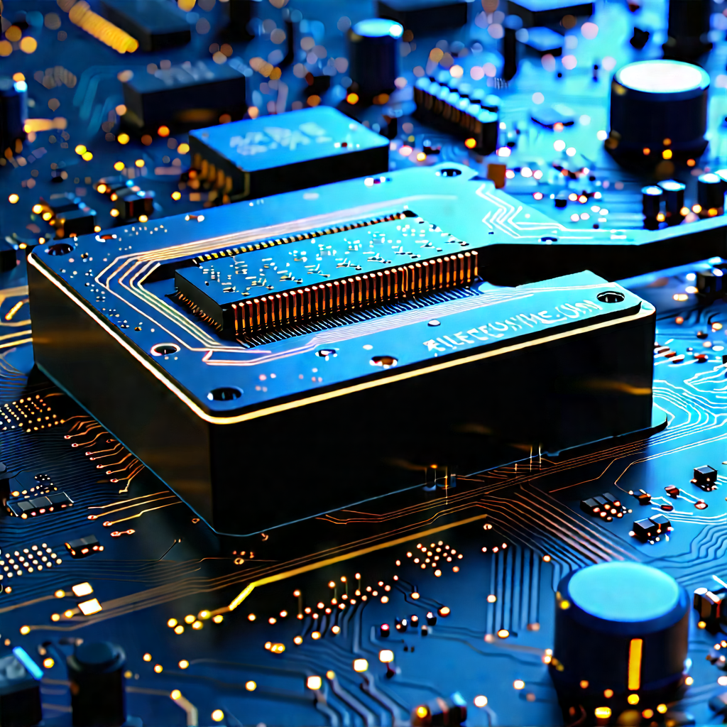 Close-up of electronic circuit