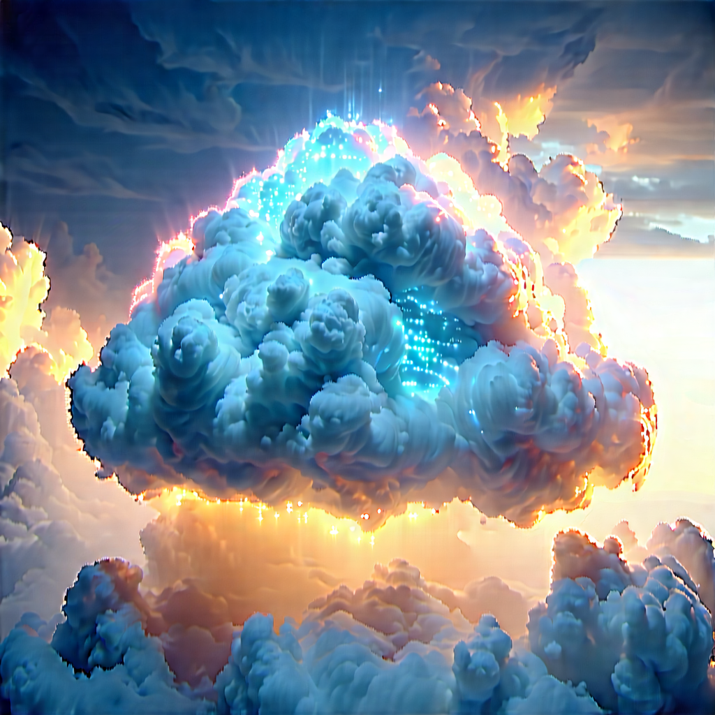 Cloud Computing Visualization With Image, There