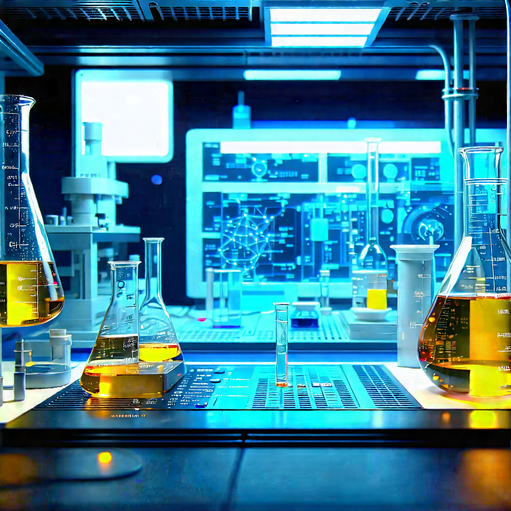 Futuristic Research Laboratory With Laboratory Setting