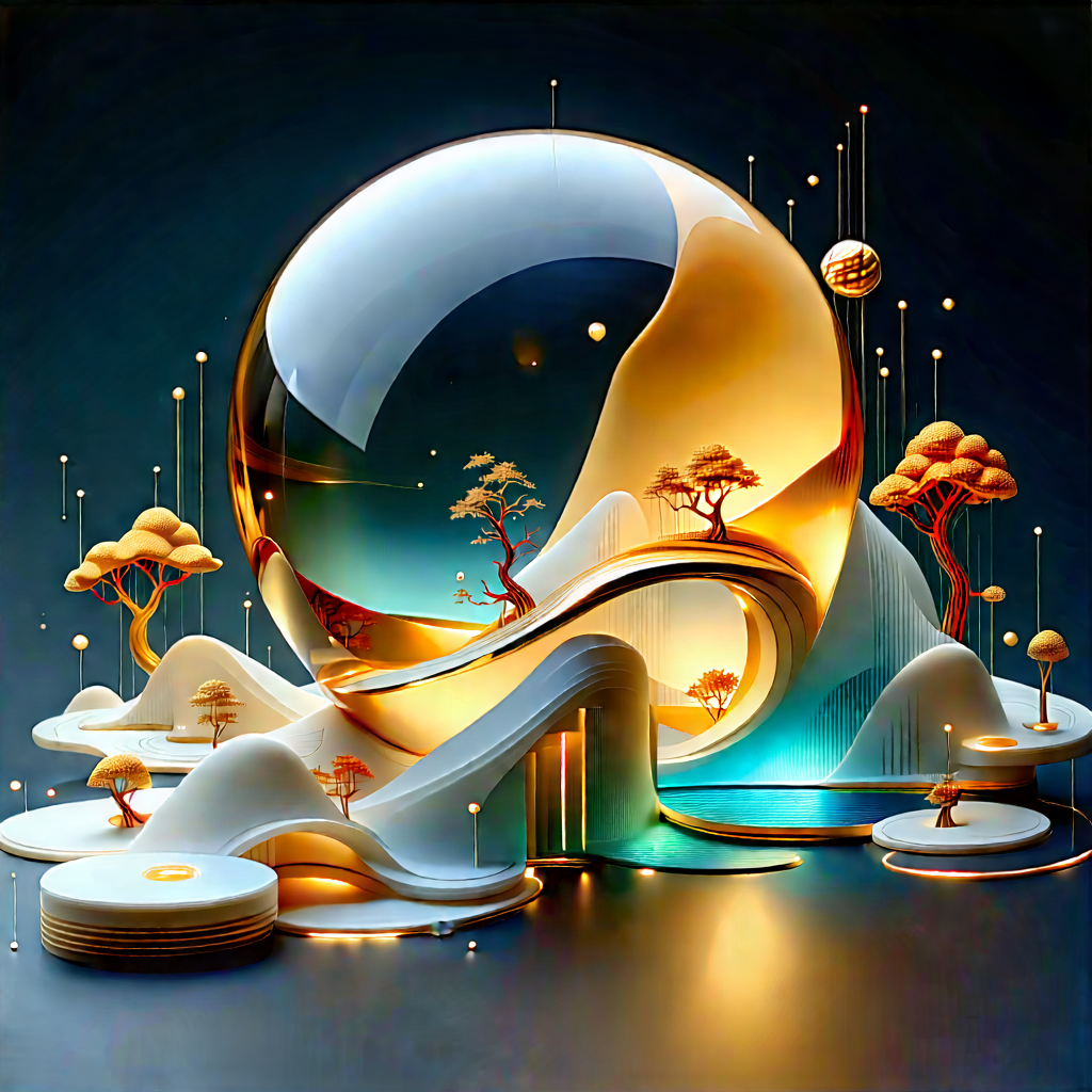Innovative Smart Appliance Design With Large, White,