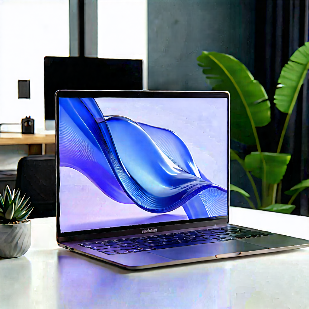 Laptop With Streaming Content With Laptop Computer