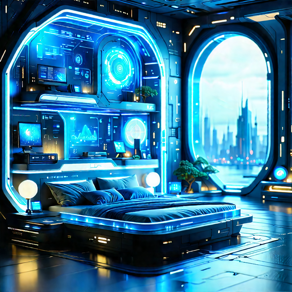 Futuristic Smart Home With Image, There