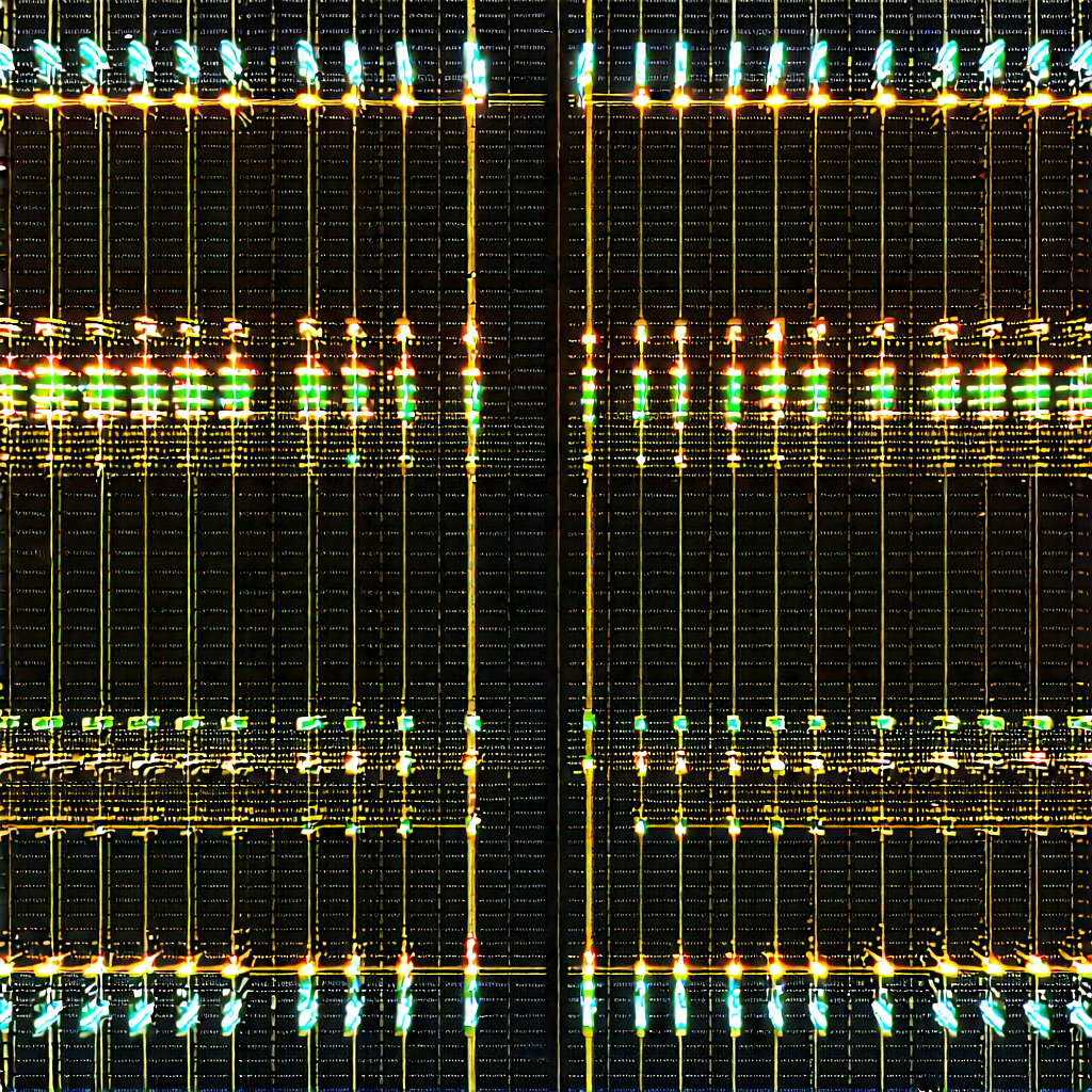 Close-up of sensor array