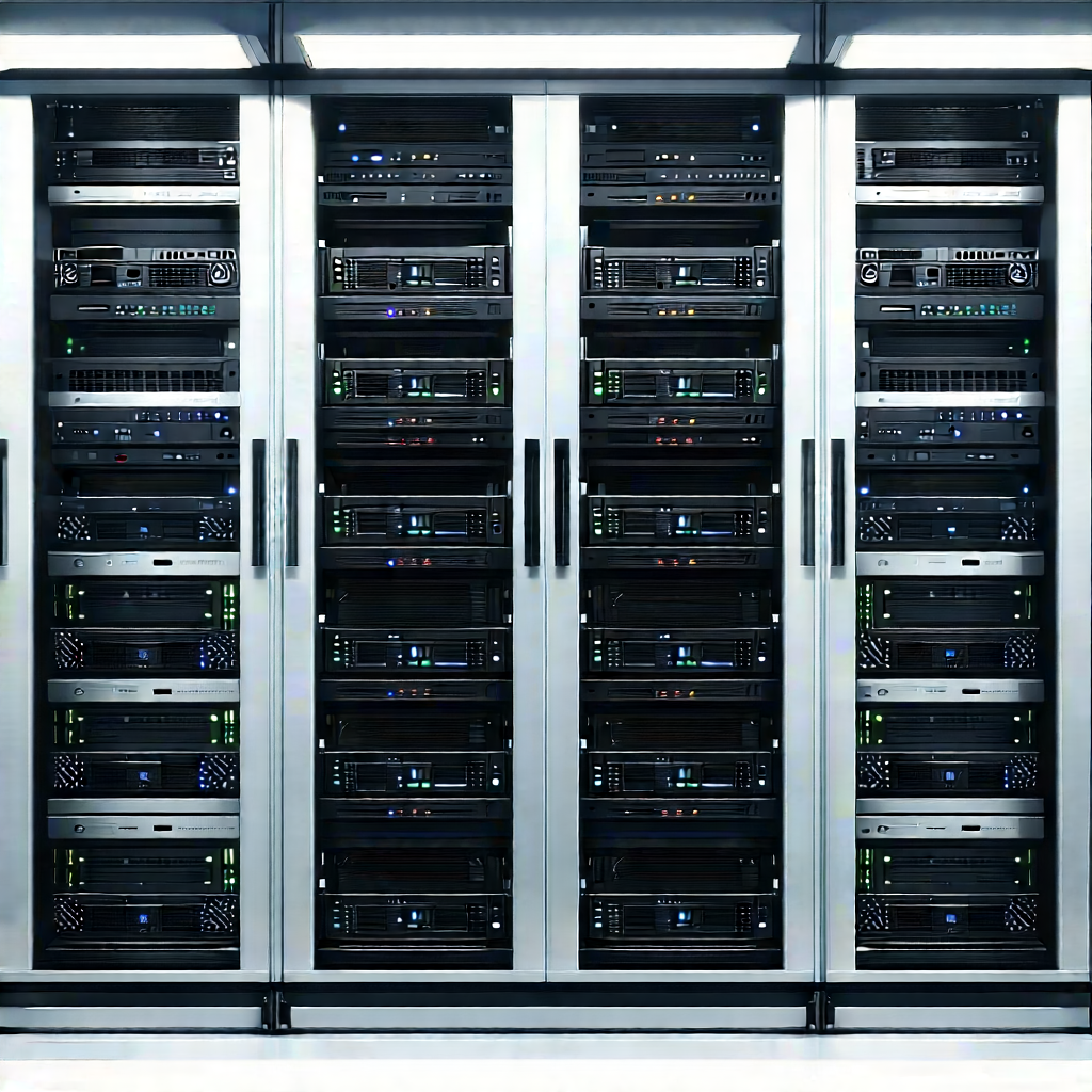 Server rack with laser scanning