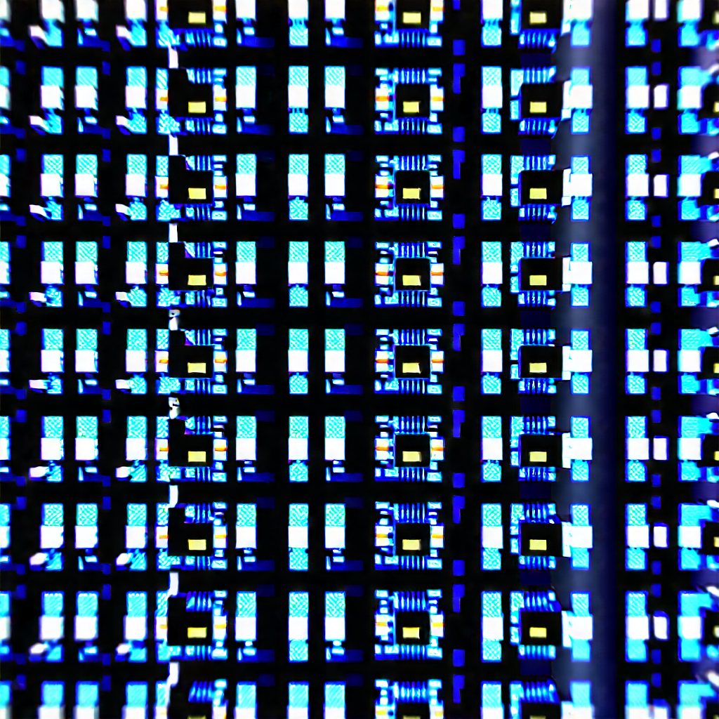 Close-up of sensor array