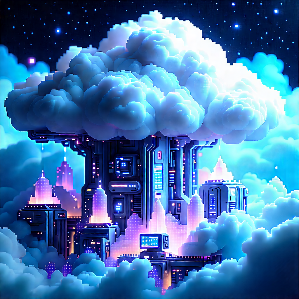 Cloud Computing Visualization With Image, There