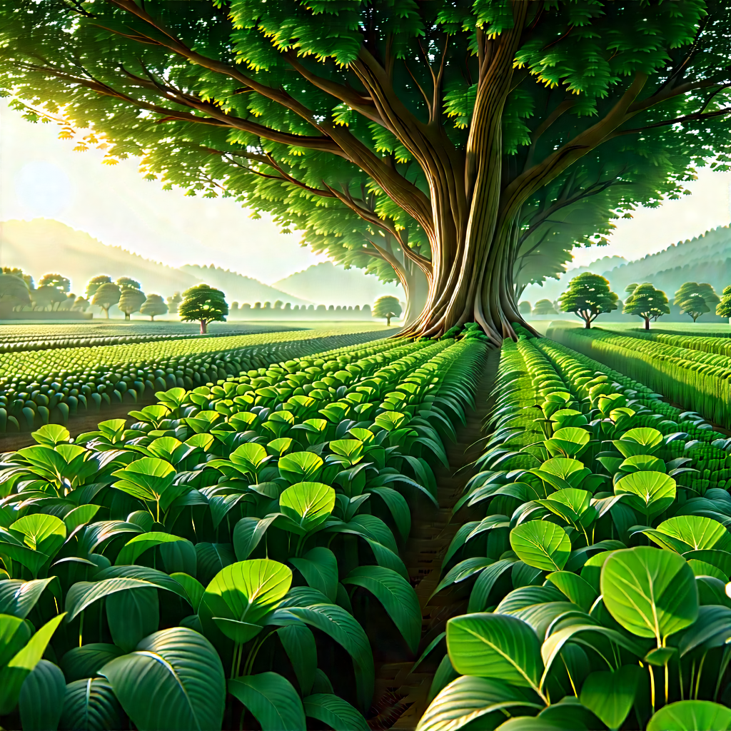 Agricultural Technology In (design:1.39) Studio With Lush Green