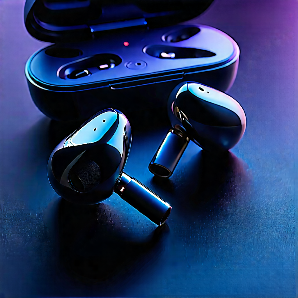 Wireless Earbuds With User Interface With Pair Black