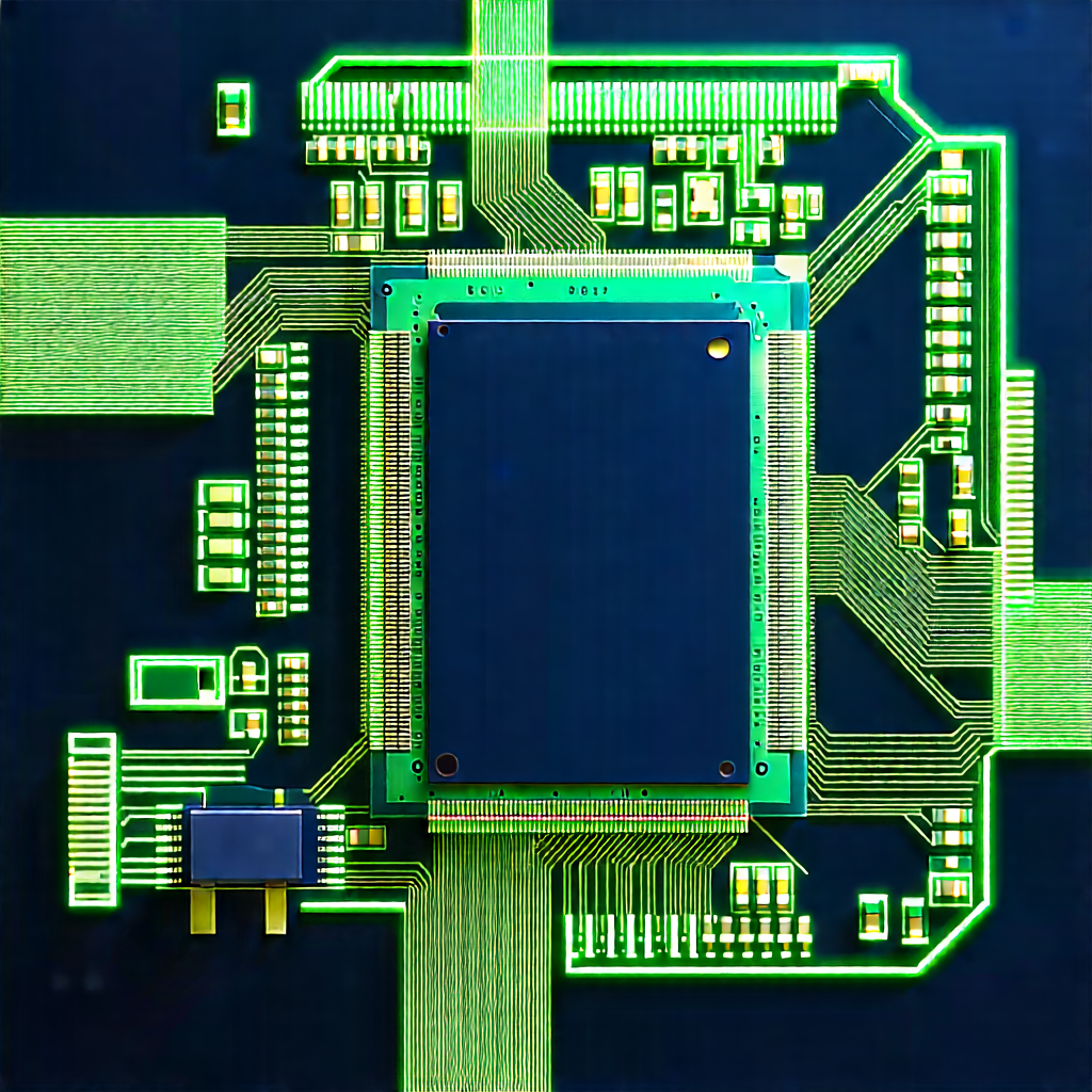 Circuit board with laser scanning