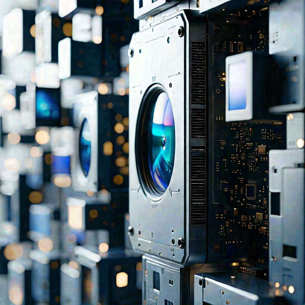 Close-up of sensor array