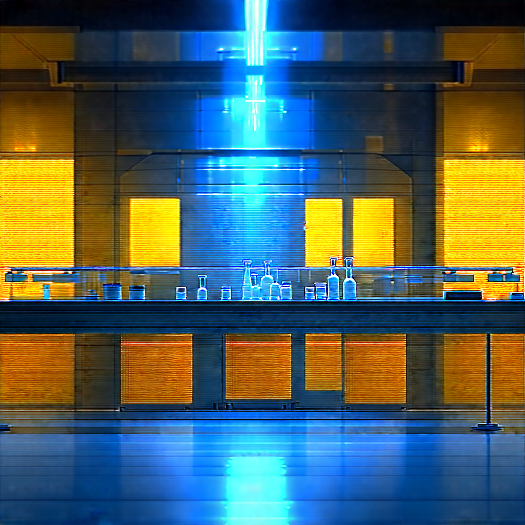 Futuristic Research Laboratory With Large, Open