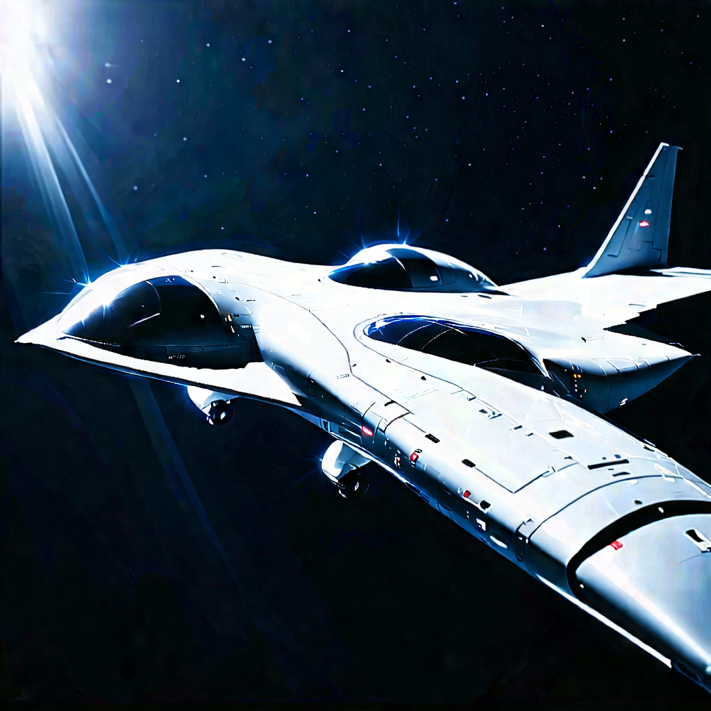 Aerospace Technology In Tech Office With Silver Flying