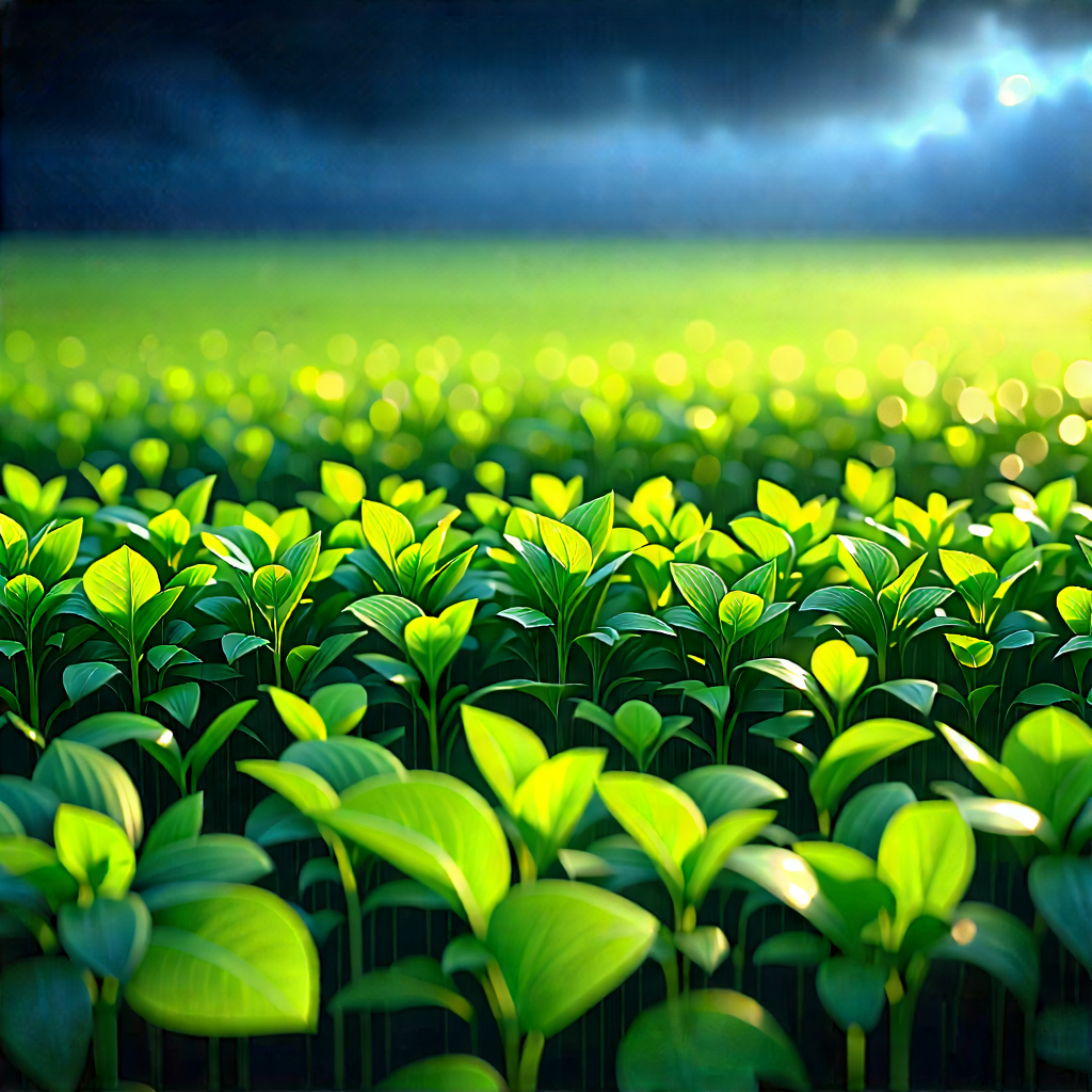 Agricultural Technology In (design:1.13) Studio With Lush Green