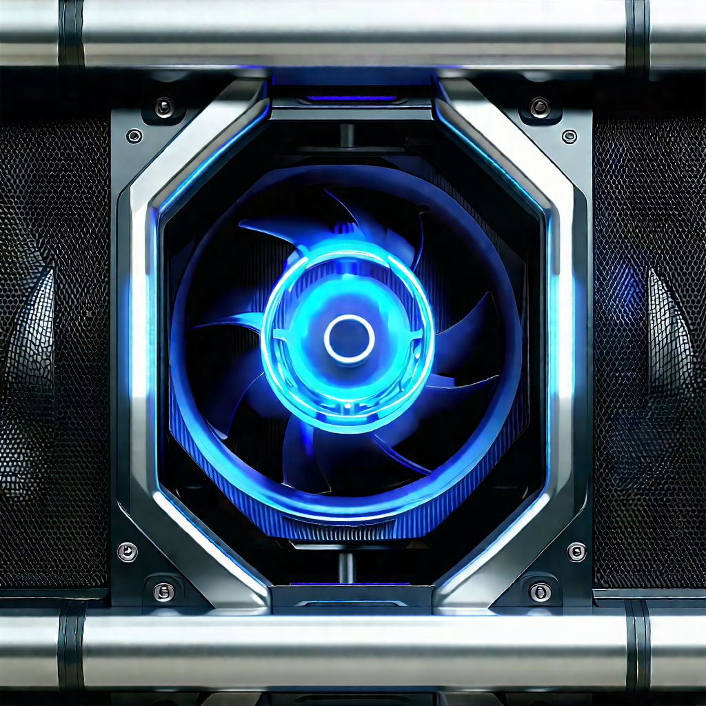 Close-up of cooling system
