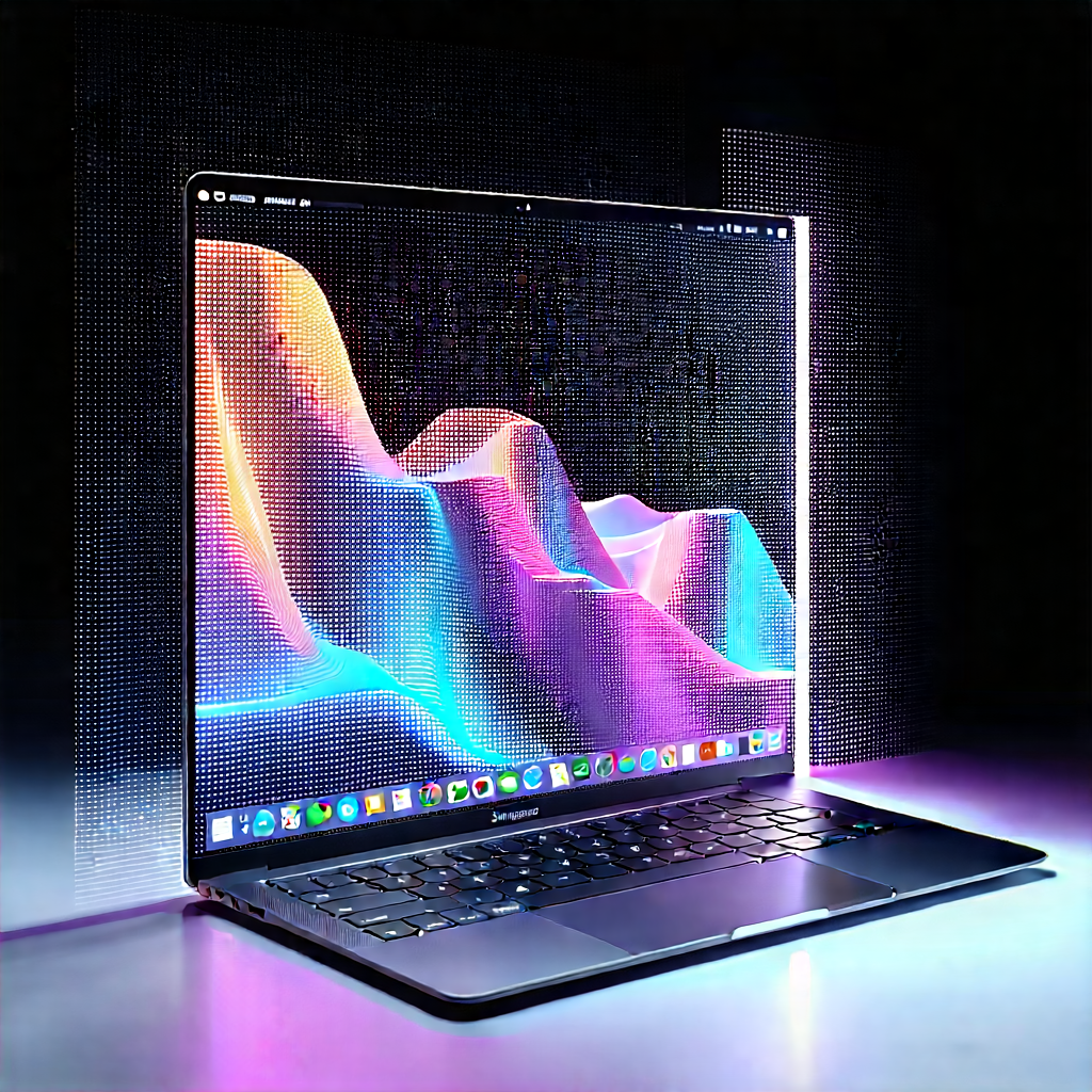 Laptop With Holographic Display With Laptop Computer