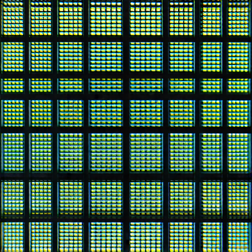 Close-up of sensor array