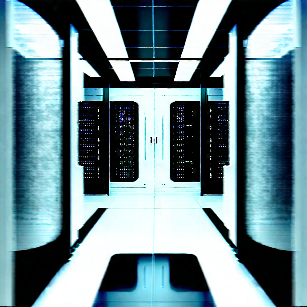 (futuristic:1.24) server room