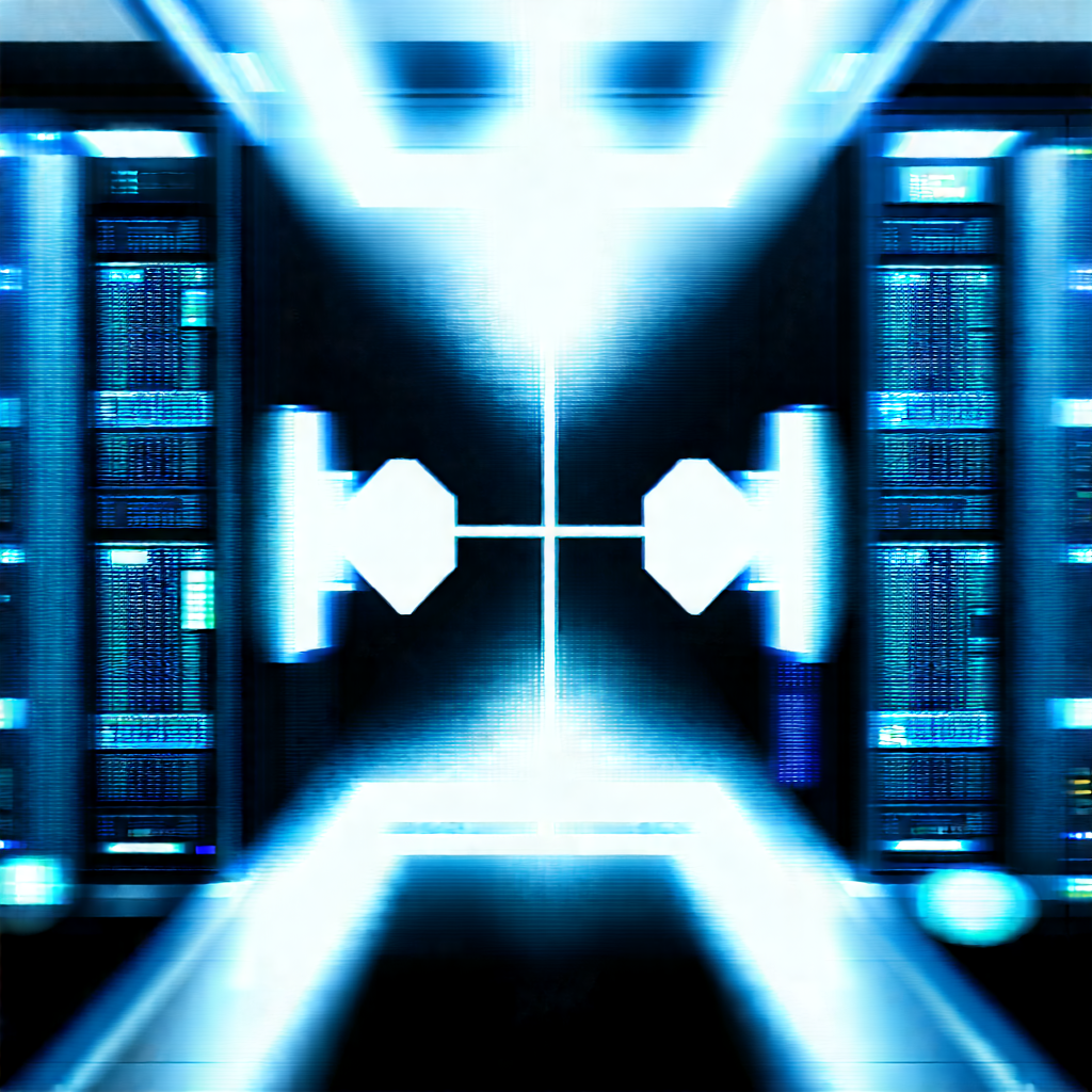 Futuristic server room