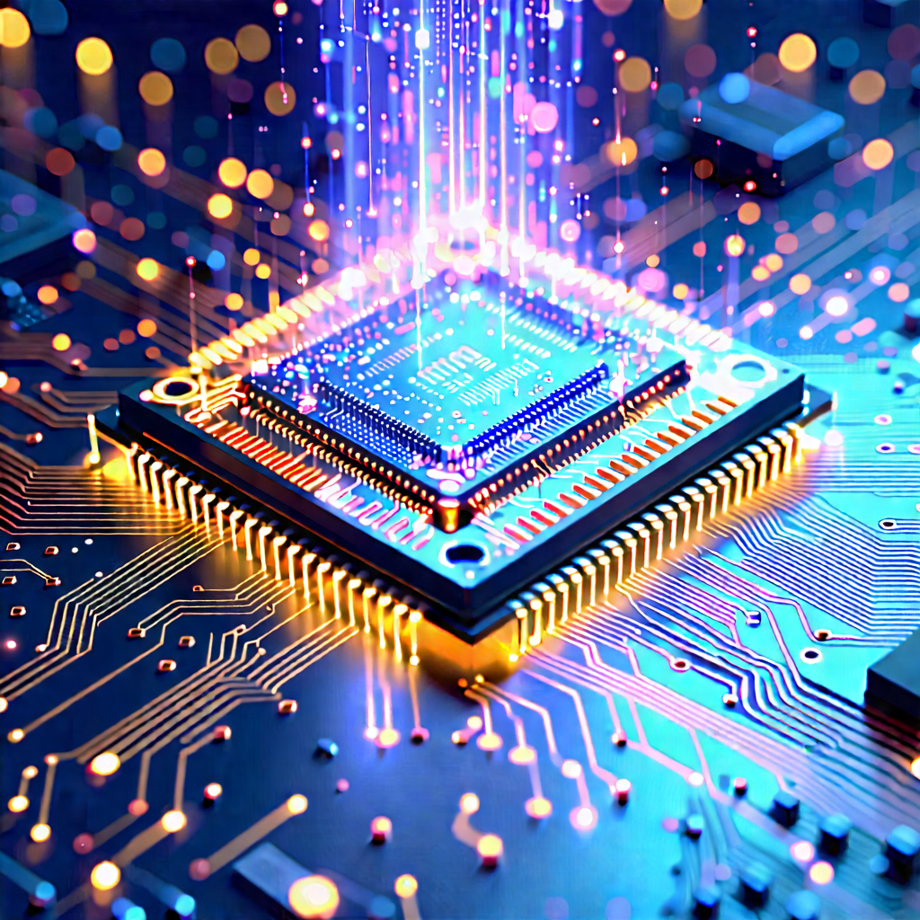 Microchip with holographic projection