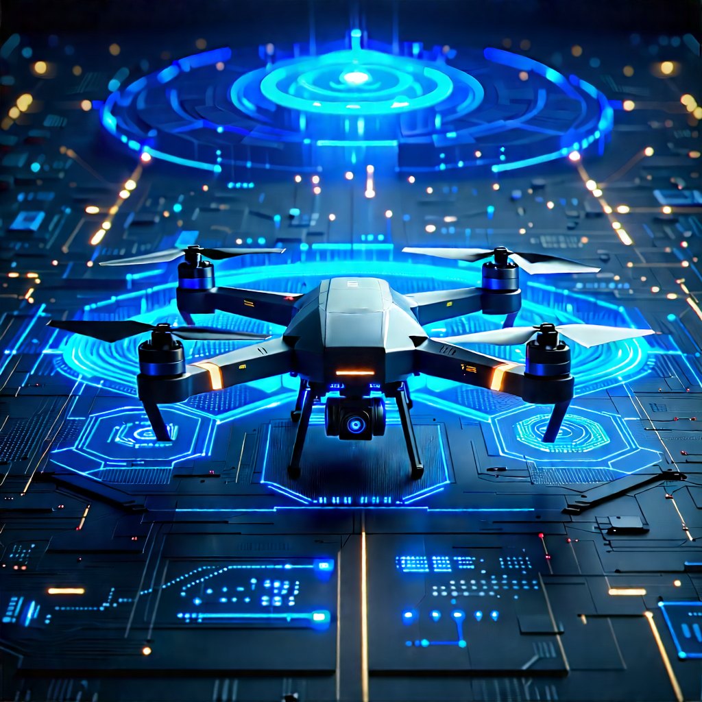 Drone with data visualization
