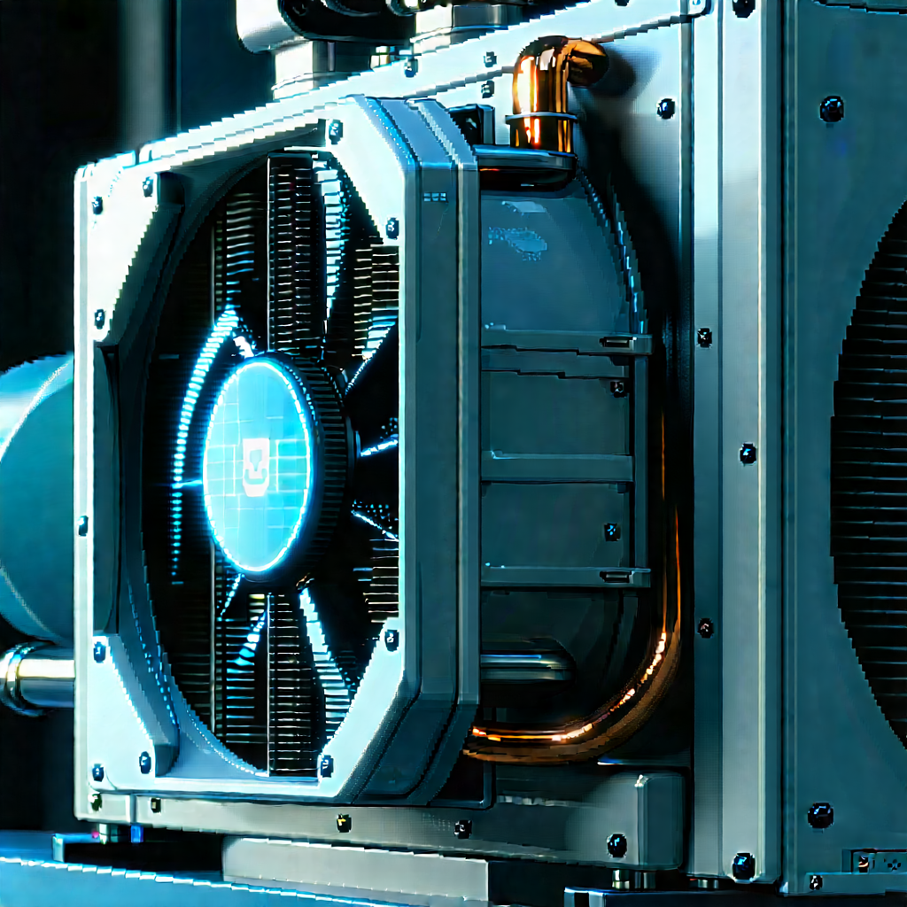 Close-up of cooling system