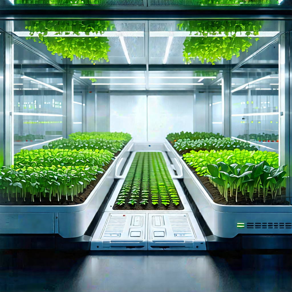 Agricultural Technology In (modern:1.18) Laboratory With Large, Well-lit