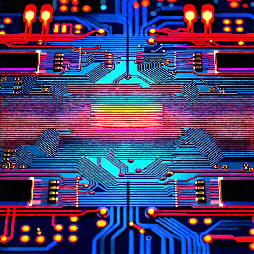 Close-up of electronic circuit