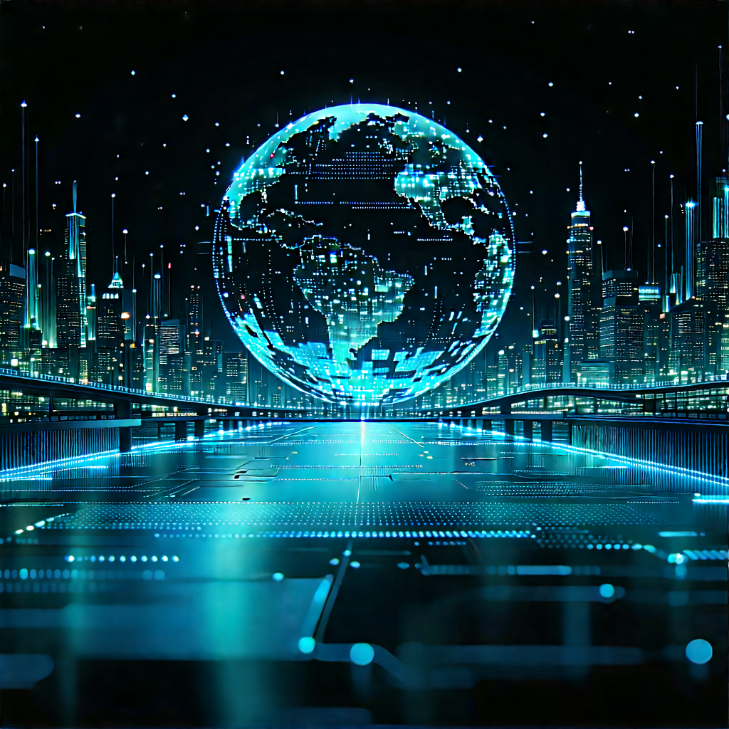 Big Data Visualization With Large, Blue,