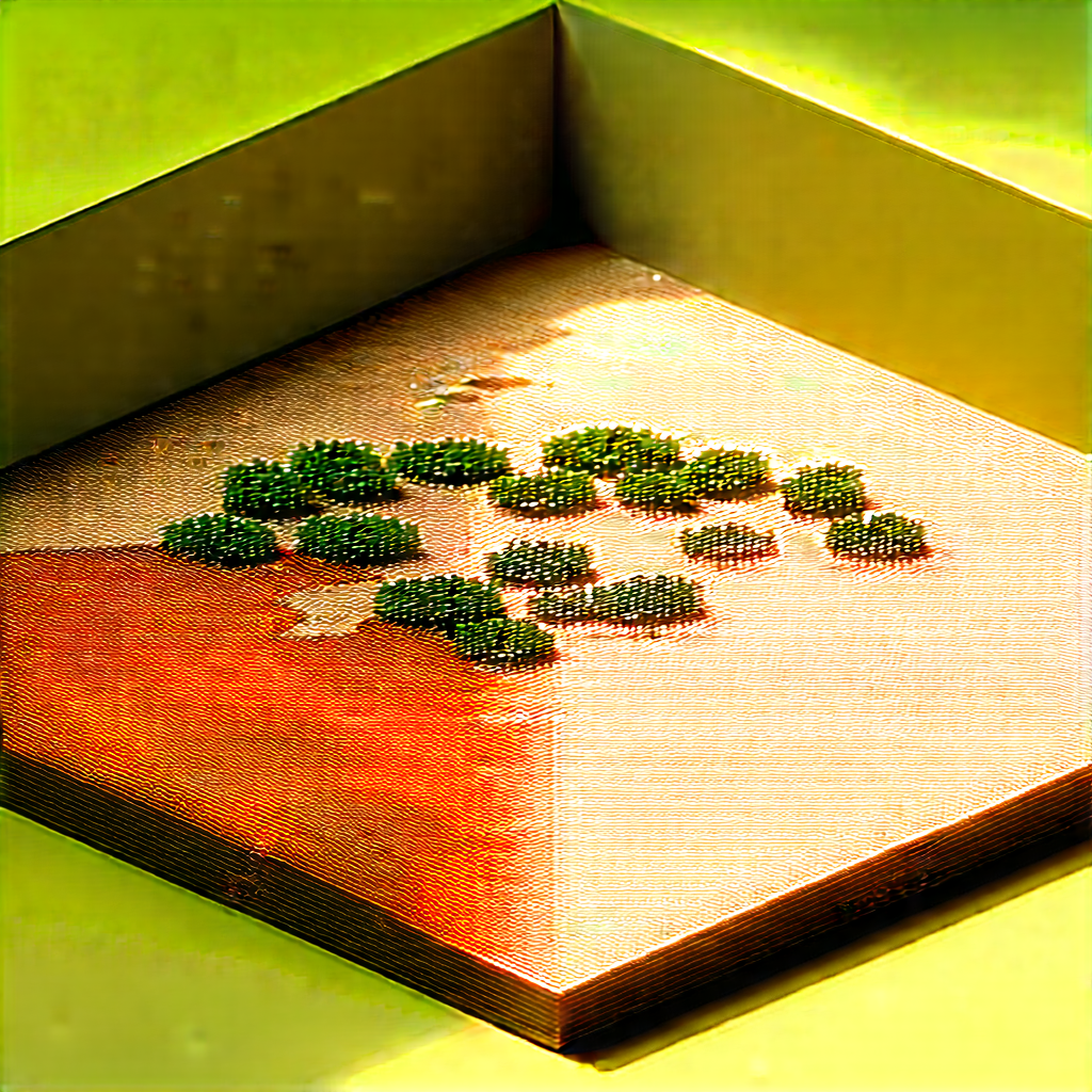 Agricultural Technology In (modern:1.24) Laboratory With Desert Landscape