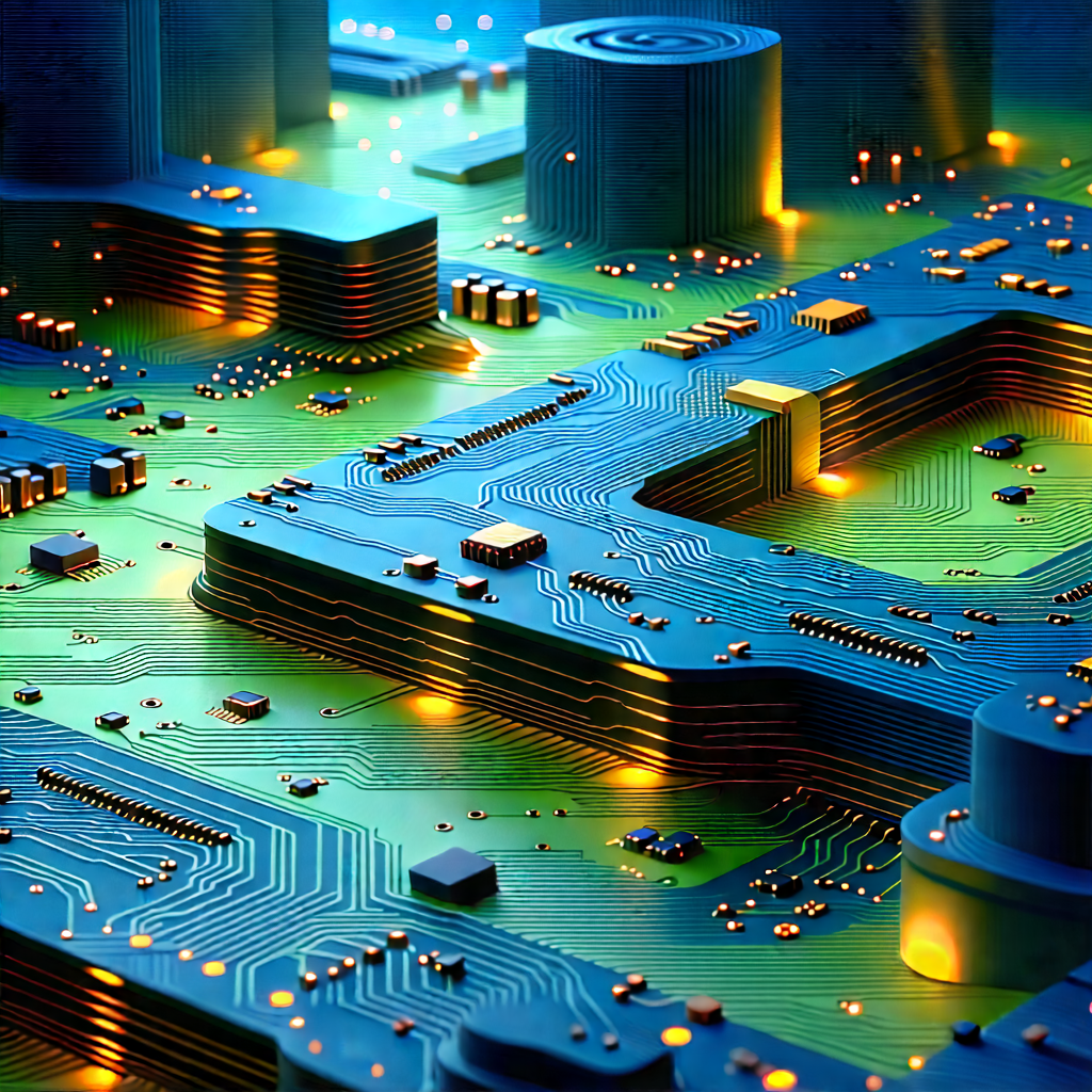 Close-up of electronic circuit