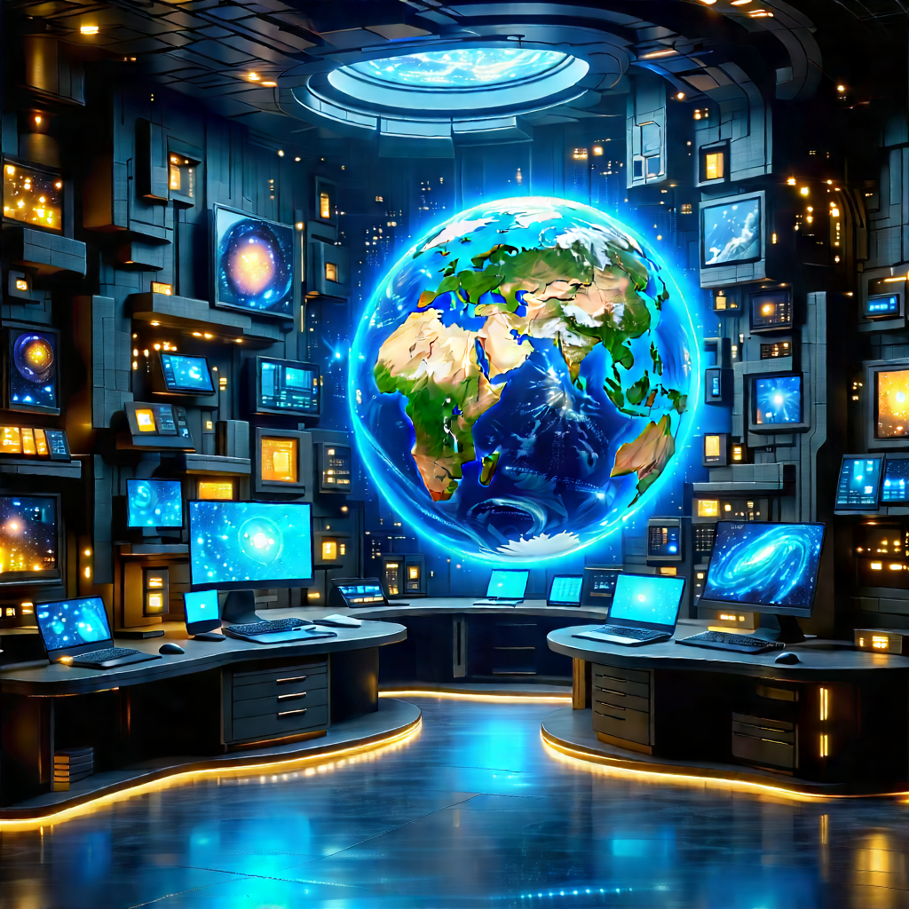 Educational Technology In Research Center With Image, There