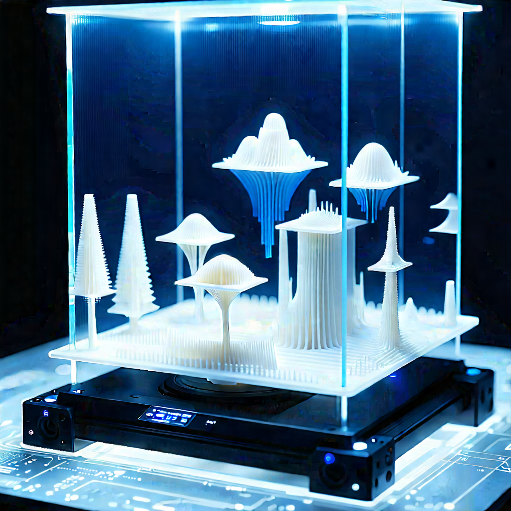 3d printer with data streams