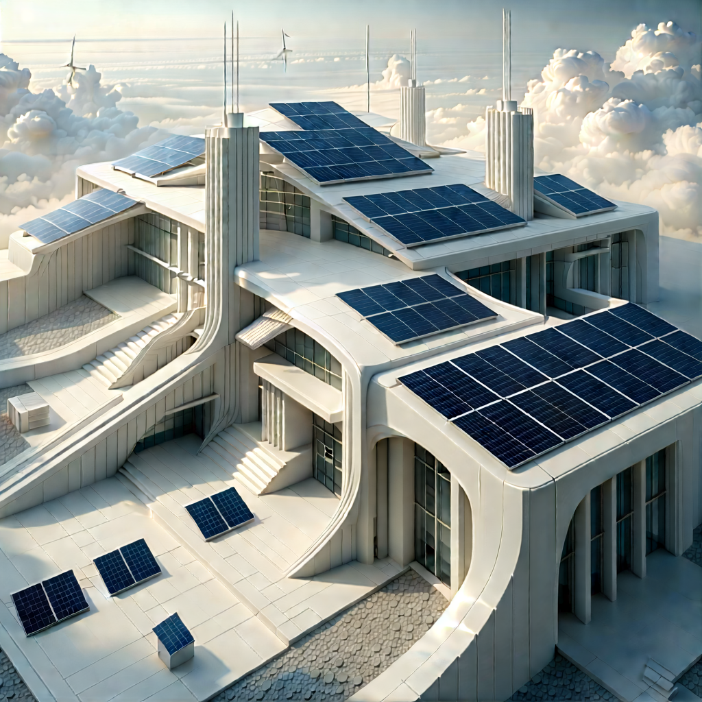 Innovative Renewable Energy (design:1.36) With Large, Futuristic