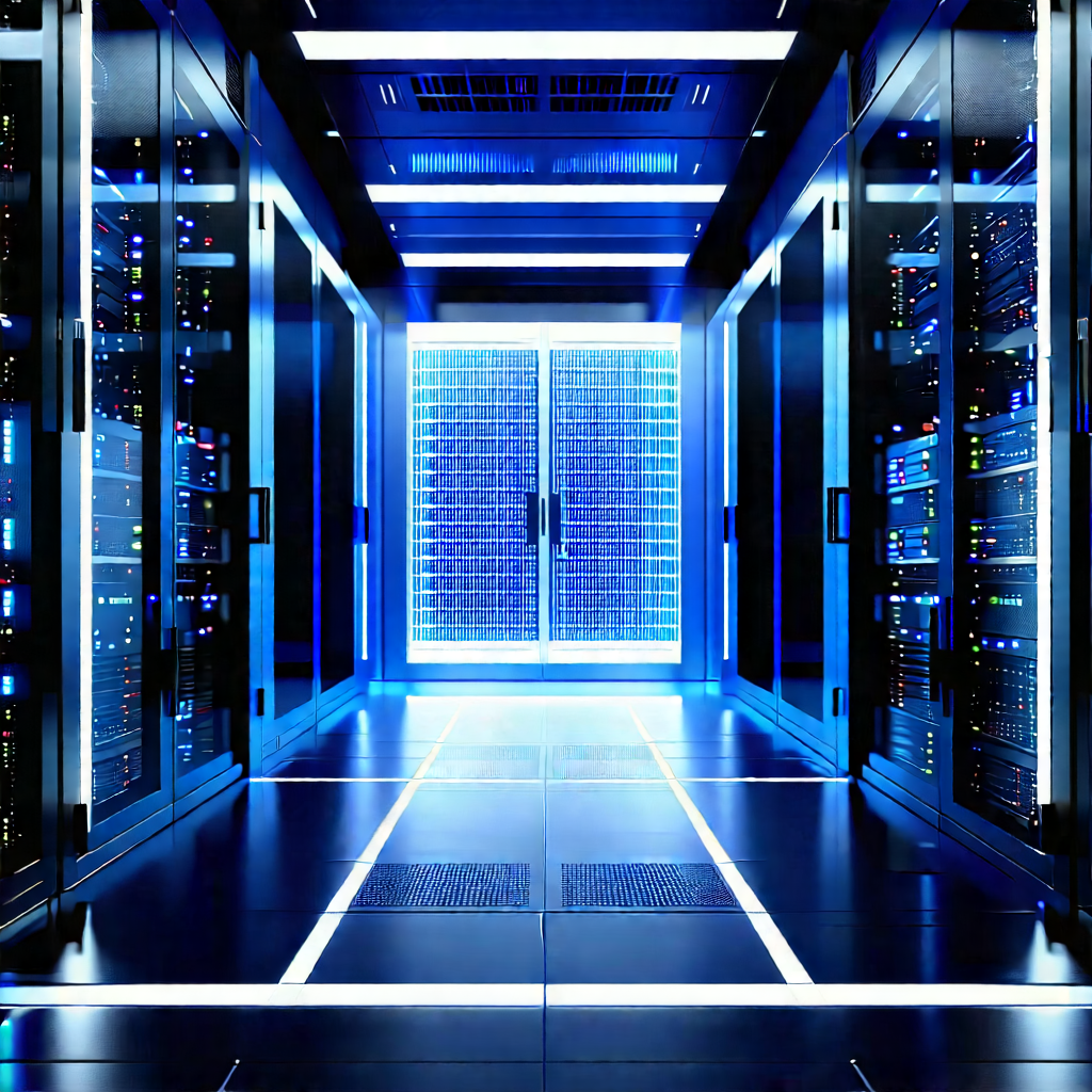 Futuristic server room