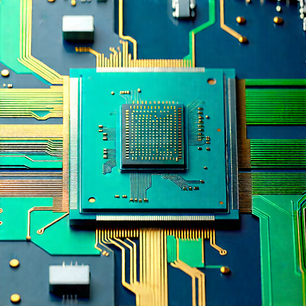 Close-up of microprocessor