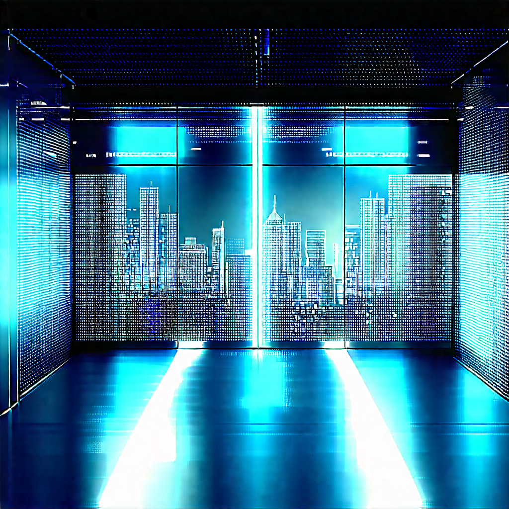 Futuristic innovation hub